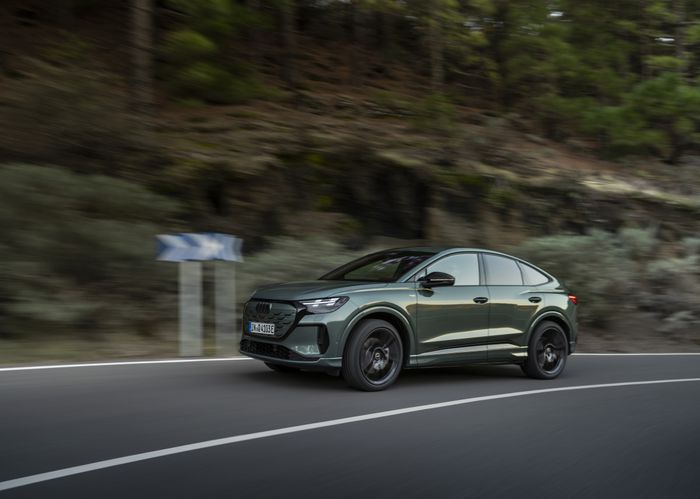 Audi Q4 e-tron Sportback sur route