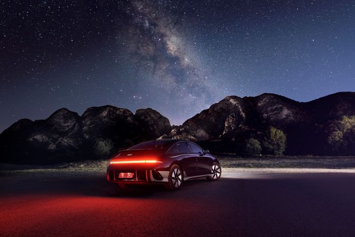 design arrière de la ioniq 6