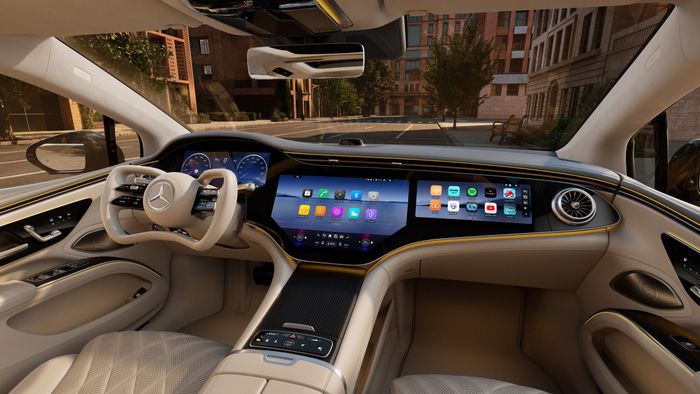 Int&eacute;rieur de la mercedes eqs