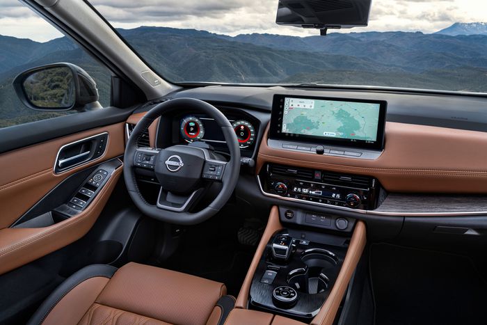 int&eacute;rieur de la Nissan X-trail