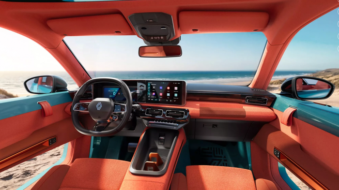 Renault 4 JP4x4 Concept vu de l'int&eacute;rieur